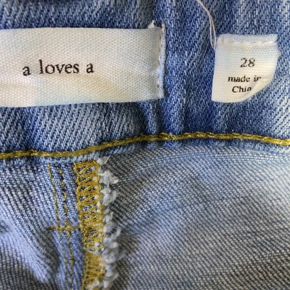 A Loves A Cropped Wide Leg High Waist Rise Jeans Women’s Size 28 - Picture 11 of 13